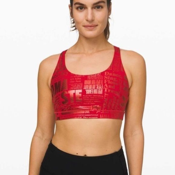 Lululemon Limited Edition Metallic Energy Sports Bra - Picture 1 of 7